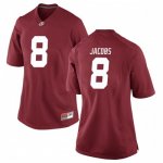 Women's Alabama Crimson Tide #8 Josh Jacobs Crimson Game NCAA College Football Jersey 2403RKTG5